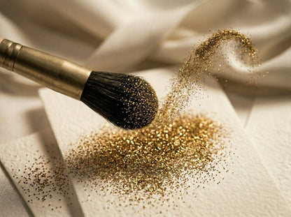 Golden Holographic Ultra - Fine Eye Glitter | Zuri - zuricosmetics