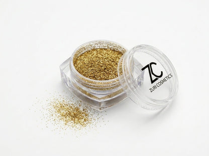 Golden Holographic Ultra - Fine Eye Glitter | Zuri - zuricosmetics