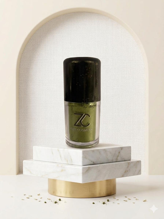 Olive Green loose glitter Eye shadow | Zuri Cosmetics - zuricosmetics