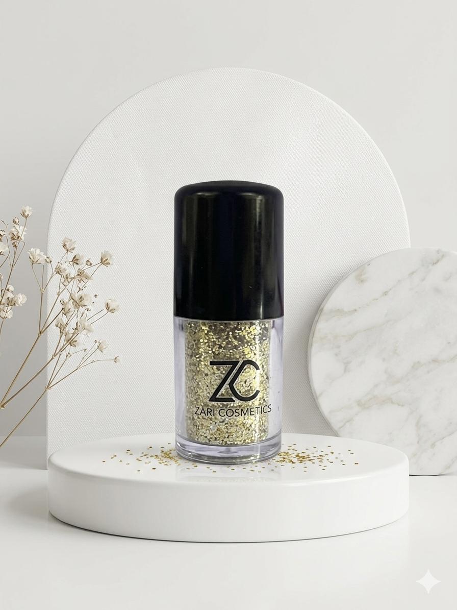 Royal gold loose glitter Eye shadow | Zuri Cosmetics - zuricosmetics