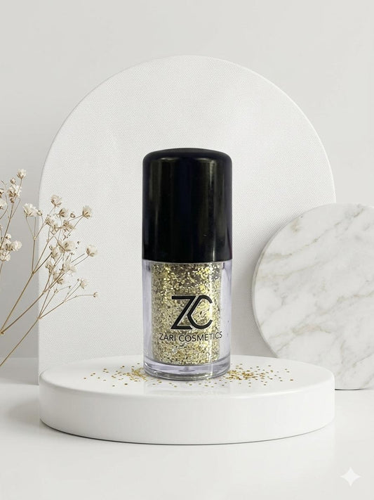Royal gold loose glitter Eye shadow | Zuri Cosmetics - zuricosmetics