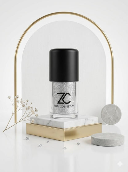 Silver loose Glitter Eye - shadow | Zuri Cosmetics - zuricosmetics